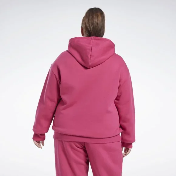 New REEBOK Plus Size Identity Logo Fleece Hoodie - Picture 3 of 9